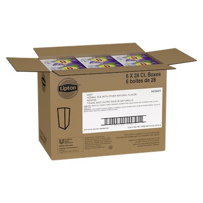 Lipton® Hot Tea Mint 6 x 28 bags - Lipton varieties such as the Lipton® Hot Tea Mint (6 x 28 bags) suit every mood.